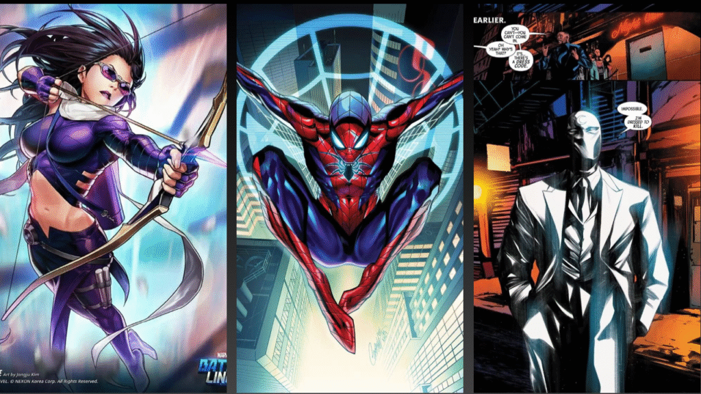 Kate Bishop, Scarlet Spider, and Moon Knight face challenges despite having no financial support.