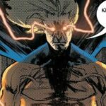 The Sentry, with glowing eyes and energy crackling, declares he will not live as a prisoner.
