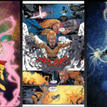 Doctor Druid, Sentry, and Gilgamesh shown in iconic yet infamous comic book moments.
